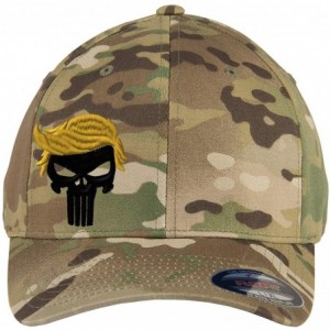 Baseball Caps Custom Embroidered President 2020"Keep Your HAT Great. Punisher Trump 6277 Flexfit Hat. - Multicam Camo - CC198...