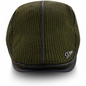 Newsboy Caps Men Beret Hat Cotton Buckle Adjustable Newsboy Hats Cabbie Gatsby Cap - Hat-t7-green - CY18Y52TXRA $31.59