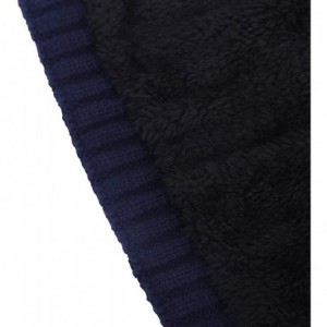 Skullies & Beanies Acrylic Knit Beanie Hat- Winter Cuffed Skully Cap- Warm- Soft- Slouchy Headwear for Men and Women - Dark B...