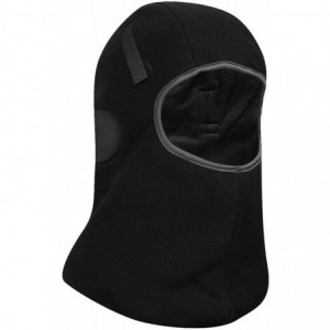 Balaclavas Winter Balaclava face mask Thermal Fleece Helmet Liners - Black With Straps - C418A9W2MHI $24.56