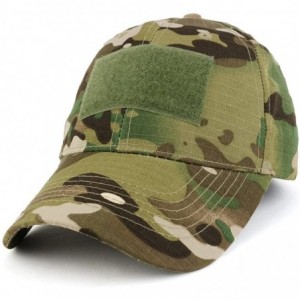 Baseball Caps Military Tactical Hook Front Patch Blank Cotton Adjustable Baseball Cap - Camo - C417YLOH90A $39.60