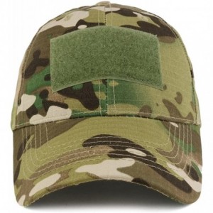 Baseball Caps Military Tactical Hook Front Patch Blank Cotton Adjustable Baseball Cap - Camo - C417YLOH90A $34.54