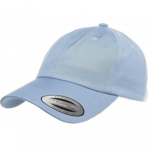 Baseball Caps Flexfit/Yupoong 6245CM Low Profile Cotton Twill (Dad Cap) - Light Blue - CL12ESPIRT5 $12.31
