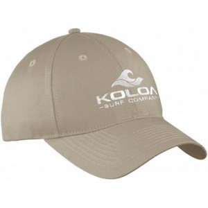 Baseball Caps Old School Curved Bill Solid Snapback Hats - Khaki With White Embroidered Logo - CS17YKE6E7S $13.72