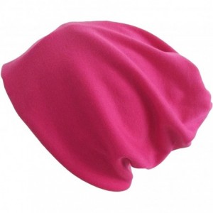 Skullies & Beanies Women's Lightweight Turban Slouchy Beanie Hat Cap - Pink - CN12DATL51V $28.38