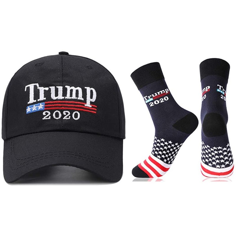 Baseball Caps Make America Great Again Hat with Trump Wristband Donald Trump Hat 2020 USA Cap Keep America Great - Black-c - ...