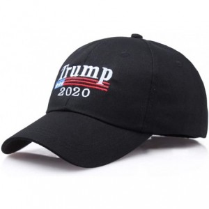 Baseball Caps Make America Great Again Hat with Trump Wristband Donald Trump Hat 2020 USA Cap Keep America Great - Black-c - ...