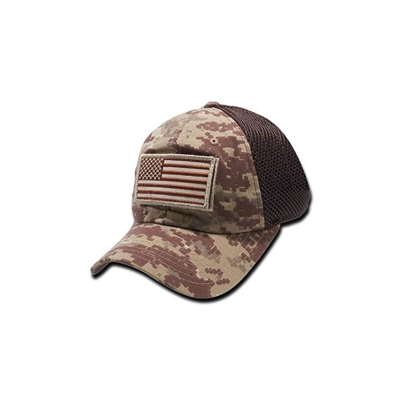 Baseball Caps US Patch Adjustable Plain Trucker Baseball Cap Hats (Multi-Colors) - Desert Dig Camo - CB18D79GD9N $27.02