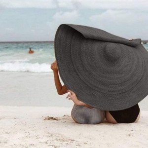 Sun Hats MEANIT Womens Oversized Foldable Packable - C618TQD0NY5 $78.99