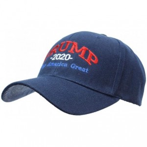 Baseball Caps Adult Embroidered Trump 2020 Keep America Great Campaign Cap - Navy W/Rwb Thread - C118HD6LZ69 $13.73
