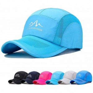 Baseball Caps Quick Dry Outdoor Sun Hat for Fishing Hiking Safari Travel UPF 50+ Breathable Packable Mesh Baseball Cap - C518...