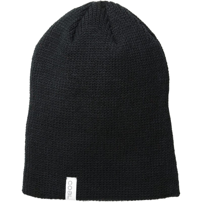 Skullies & Beanies mens the Frena Fine Knit Striped Beanie Hat - Black - CC11J29TWWT $51.39
