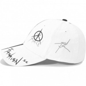 Baseball Caps Women Embroidered Caps- Adjustable Breathable Sun Hat for Sport Golf Mesh Sunbonnet Outdoor - Star-white - C718...