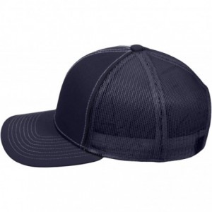 Baseball Caps Custom Trucker Mesh Back Hat Embroidered Your Own Text Curved Bill Outdoorcap - Navy - C518K5E22YR $22.08