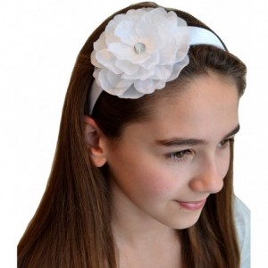 Headbands Sydney Girls Silk Flower Headband - Black - CK115AR31T1 $22.63