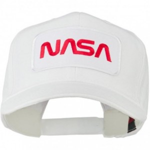 Baseball Caps NASA Logo Embroidered Patched High Profile Cap - White - CX11MJ3TIS3 $36.79