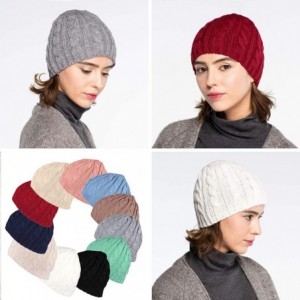 Skullies & Beanies Exclusives Women's Men's Kids Knitted Solid Beanie Hat (HAT-31) (YJ-31A) - Black-soild - C212035NGVX $21.66