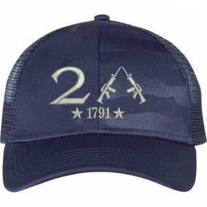 Baseball Caps Only 2nd Amendment 1791 AR15 Guns Right Freedom Embroidered One Size Fits All Structured Hats - Navy Blue - CG1...