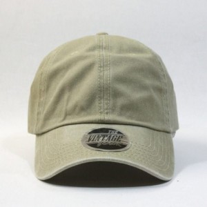 Baseball Caps Vintage Washed Cotton Twill Adjustable Dad Hat Baseball Cap - 32 - C412KP99GHF $10.16