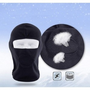 Balaclavas Fleece Ski Mask/Neck Warmer Gaiter/Face Scarf/Neck Cover/Face Mask Thermal Hood Mask - Black - C418I89EH4L $19.98
