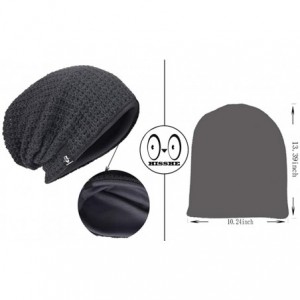 Skullies & Beanies Women's Slouchy Beanie Knit Beret Skull Cap Baggy Winter Summer Hat B08w - Solid Green - CM1980I784Q $26.21