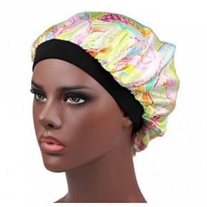 Skullies & Beanies 4PCS Floral Satin Bonnet for Women Natural Curly Hair-D - Z-Set D - CL198GW35OR $32.70