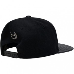 Baseball Caps OG Leather Snapback - Black / Royal - CT12CK5E2VH $28.61