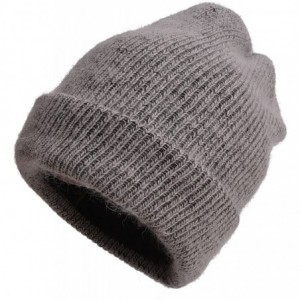 Skullies & Beanies Womens Cashmere Beanie Hat Ski Cap Slouchy Warm Winter Skull Y88 - Dark Gray - CC186NE9I2W $27.86