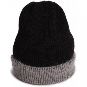 Skullies & Beanies Womens Cashmere Beanie Hat Ski Cap Slouchy Warm Winter Skull Y88 - Dark Gray - CC186NE9I2W $26.63