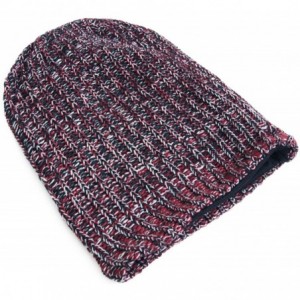 Skullies & Beanies Unisex Adult Winter Warm Slouch Beanie Long Baggy Skull Cap Stretchy Knit Hat Oversized - Claret - CS1291B...