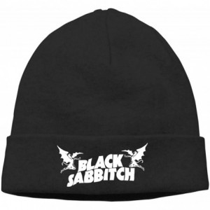 Skullies & Beanies Mens & Womens Black Sabbath Skull Beanie Hats Winter Knitted Caps Soft Warm Ski Hat Black - Black - CN18KZ...