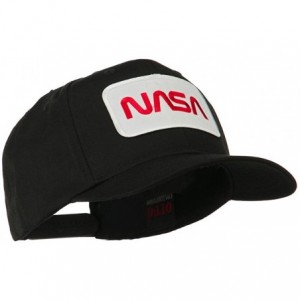 Baseball Caps NASA Logo Embroidered Patched High Profile Cap - Black - C711MJ3T3OH $27.21