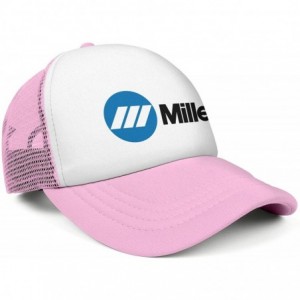 Baseball Caps Mens Miller-Electric- Baseball Caps Vintage Adjustable Trucker Hats Golf Caps - Pink-42 - C318ZLE9SKT $37.47