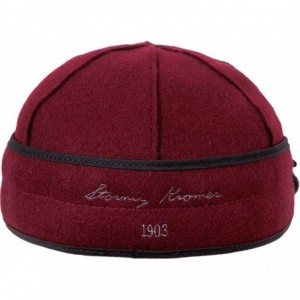 Baseball Caps Petal Pusher Cap - Decorative Wool Hat with Earflap - Navy - C218ZO8U5ZG $84.45
