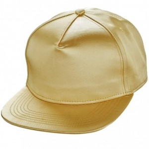 Baseball Caps Unisex Snapback Hats-Adjustable Hip Hop Flat Brim Baseball Cap - 03-gold - CP12LGNGO3N $28.49