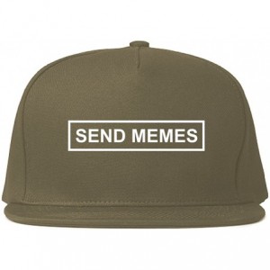 Baseball Caps Send Memes Box Funny Snapback Hat - Grey - CX18CZ6HWM6 $49.62