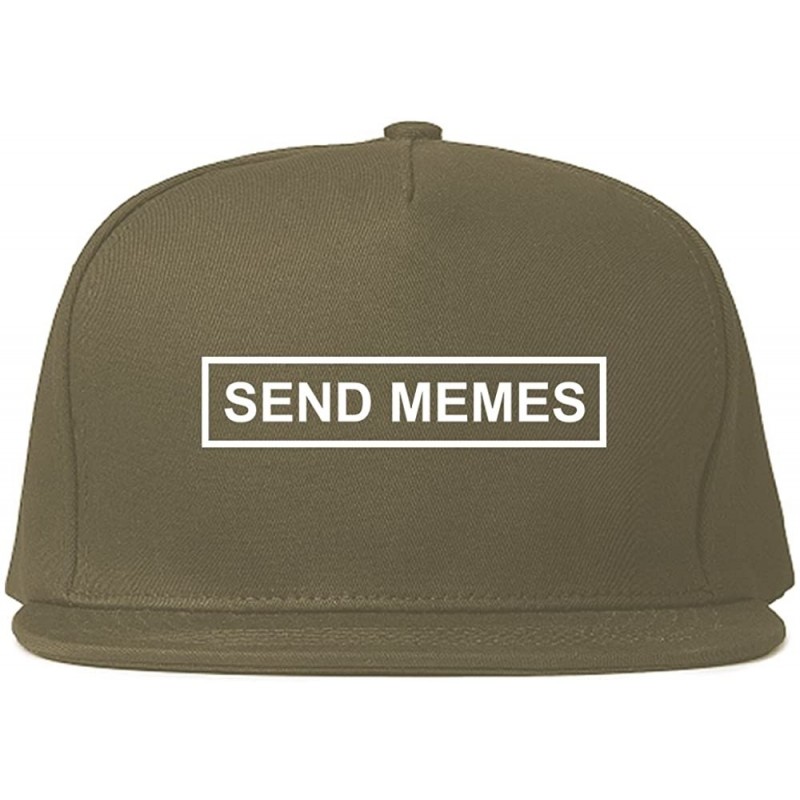 Baseball Caps Send Memes Box Funny Snapback Hat - Grey - CX18CZ6HWM6 $42.21