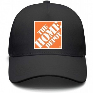 Baseball Caps Mens Womens Adjustable The-Home-Depot-Orange-Symbol-Logo-Custom Running Cap Hat - Black-40 - CD18QLDZTC2 $39.93