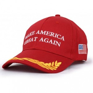 Baseball Caps Make America Great Again Embroidered Hat Trump 2020 Baseball Cap - Olive Branch-red - CA18R7XS75X $21.28