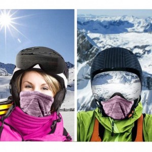 Balaclavas Winter Thermal Neck Warmer/Neck Gaiter Face Scarf/Face Cover Winter Ski Mask - Cold Weather Balaclava - C5193MRDCK...