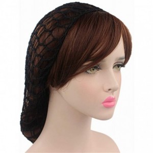 Skullies & Beanies Women Soft Rayon Snood Hat Hair Net Crocheted Hair Net Cap Mix Colors Dropshipping - Fw-12-orange - CD18RY...