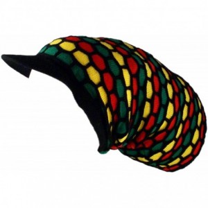 Skullies & Beanies Rasta Knit Tam Hat Dreadlock Cap. Multiple Designs and Sizes. - CU11YIYGLY5 $14.54