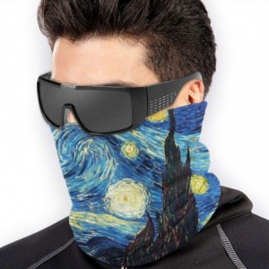 Balaclavas Neck Gaiter Headwear Face Sun Mask Magic Scarf Bandana Balaclava - Van Gogh Night Oil Painting - C4197SDQSC8 $35.55