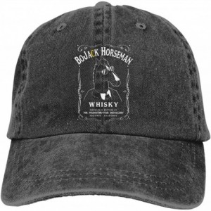 Baseball Caps BoJack-Horseman-Whiskey Unisex Baseball Cap Funny Travel Cowboy Hat - Black - C918Y4CTOSU $38.28