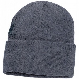 Skullies & Beanies Port & Company Men's Knit Cap - Athletic Oxford - CY11QDRYPJX $6.45