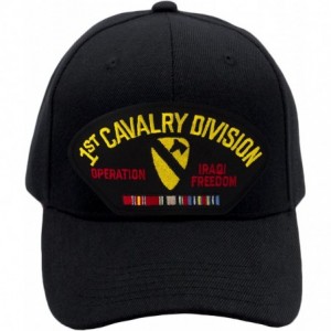 Baseball Caps First Cavalry Division - Operation Iraqi Freedom Hat/Ballcap Adjustable One Size Fits Most - Black - CP18TT7HRX...