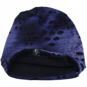 Skullies & Beanies Mens Slouchy Beanie Skull Cap Summer Thin Baggy Oversized Knit Hat B301 - B090-a-purple - CL1987QQ23O $13.10