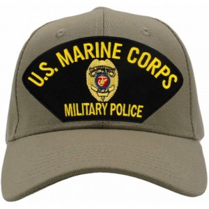 Baseball Caps US Marine Corps Military Police Hat/Ballcap Adjustable One Size Fits Most - Tan/Khaki - CC18IZEKWX0 $48.34