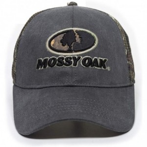 Baseball Caps Mossy Oak Camo Fabric Patch Stretch Fit Meshback Cap for Men & Women - CN18T2Z536L $28.60