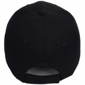 Baseball Caps Women Men Baseball Cap Letter Embroidered Casual Adjustable Sun Hat Baseball Caps - Black - C9195SS6MOC $39.45
